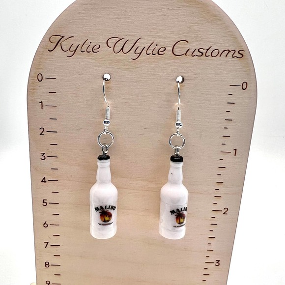 Malibu Run Earrings - Alcohol Bottle Earrings - New Years Eve Party Earrings - Picture 7 of 7